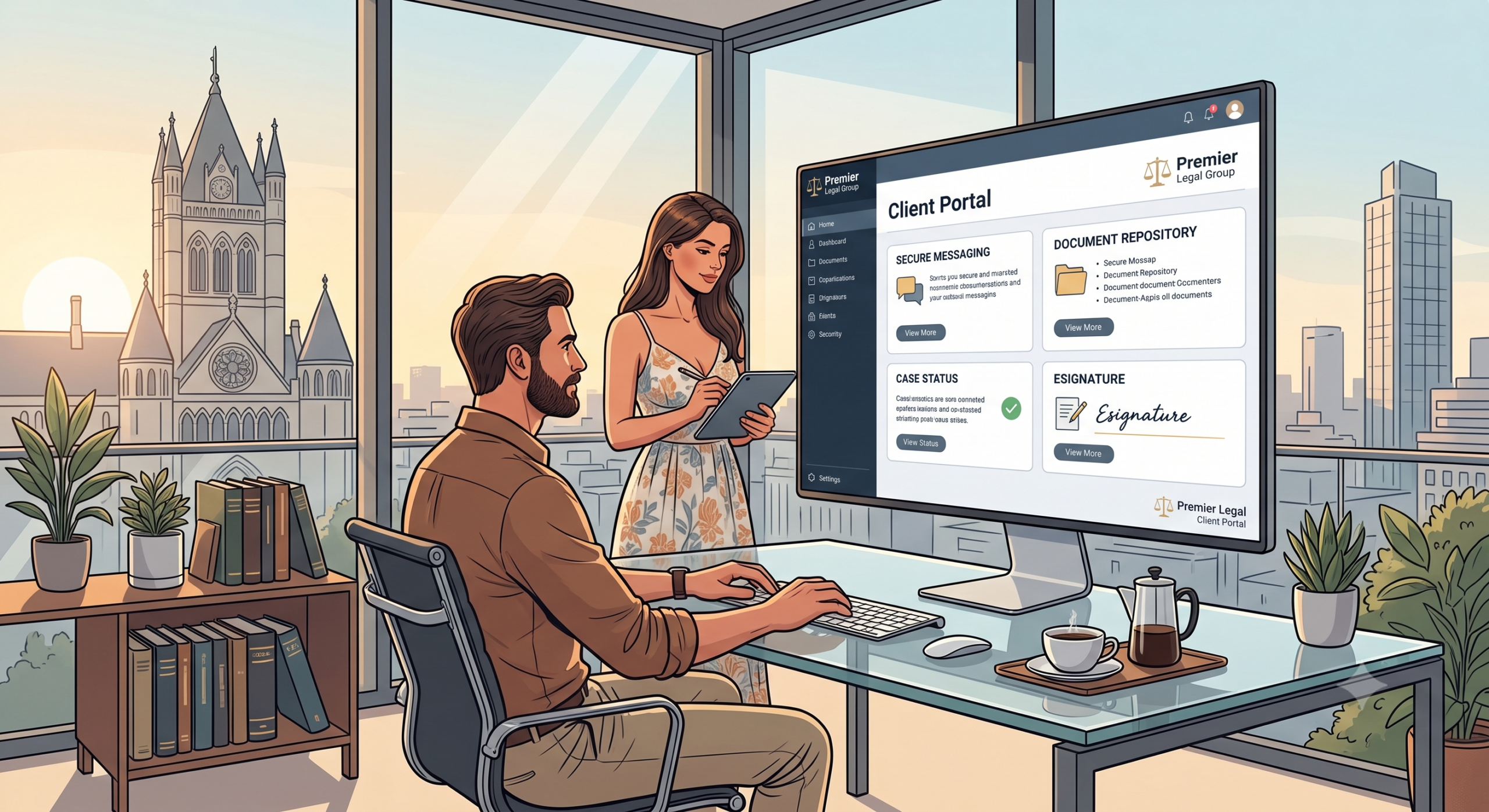 Client portal software for law firms