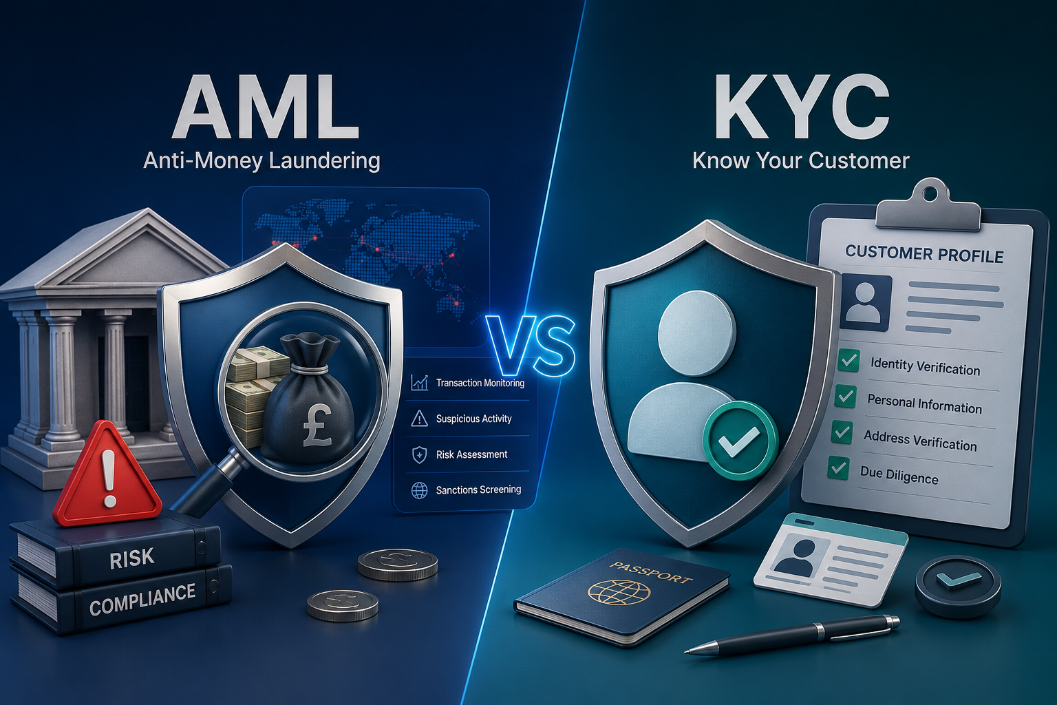 The Difference Between AML and KYC (Clearly Explained)